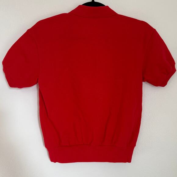 NWT Everlane The Collared Oversized Cotton Polo Shirt XXS Red Academia Preppy - Picture 3 of 11